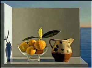 Những trái cam & bìnhDo Họa sĩ David LigareThế jới mới