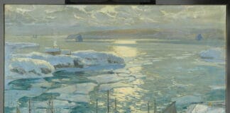 TUẦN THƠ 5: CHÙM THƠ NHIỀU NGƯỜI VIẾT Jonas Lie (American, 1880–1940). The Old Ships Draw to Home Again, 1920.