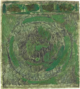 Green Target , 1958. Ảnh: © 2021 Jasper Johns / VAGA tại Artists Rights Society (ARS), New York. Ảnh của Jamie Stukenberg, Professional Graphics, Inc., Rockford, Illinois.